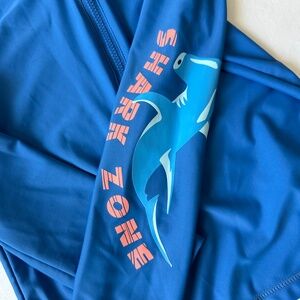 Carter's Long Sleeve Boys Swim Shirt w/ Sharks 4T Rashguard